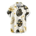 thumbnail image 3 of VBTAPA Hawaiian Shirts for Men Short Sleeve Aloha Beach Shirt Easter Bunny Eggs Print Casual Button Down Shirt Easter Gifts Prime Sales Today Multicolor XXXL, 3 of 6