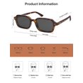 thumbnail image 5 of Gafas de sol SOJOS Trendy Rectangle Polarized SJ2610 Marrón, 5 of 5