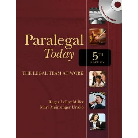 Pre-Owned Paralegal Today: The Legal Team at Work [With CDROM] (Hardcover) 143905701X 9781439057018