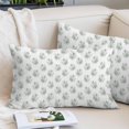 thumbnail image 2 of Sage Green Floral Throw Pillow Cover 12 x 20 Inch Decorative Pillow Cover Rustic Leaves Flowers Country Botantical Lumbar Pillowcase Seasonal Rectangle Cushion Case for Couch Sofa Bed Living Room, 2 of 9