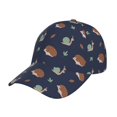 thumbnail image 1 of Fotbe Hedgehog And Snail Gorro Clásico de Béisbol, Gorra Ajustable con Broche Snapback, Gorro de Exterior de Algodón Suave, 1 of 6