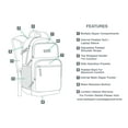 thumbnail image 3 of Eastsport Unisex Essential Backpack, Army Camo/Suede, 3 of 8