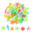 thumbnail image 4 of SHOWERORO 50Pcs Resin Fish Tank Accessories Glow in Shells Star Conch Decor, 4 of 8