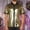 Gold, variant on Bcfgryg Men's Lapel Bright Short Sleeve Shirt Men's Casual Men's Wear Big and Tall Shirts Gold L