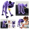 thumbnail image 1 of Peluche Animal Esponjoso Juguete Anime Kawaii Gato Bichos Sonrientes Color Morado, 1 of 9