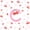 White Pink C, variant on Feelyou Cherry Letter T Full Size Sheets for Girls, Fruit Bow Bed Sheets for Bedroom, Pink, 4pcs