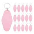 thumbnail image 1 of Unique Bargains Vintage Motel Keychain Blank Hotel Keychains Rhombus Retro Key Tag, Light Pink, 16 Pack, 1 of 7
