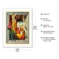 thumbnail image 2 of Autumn Bounty - Picture Frame of Winter Vegetables - Vintage Painting by William Beecher c.1953 - Bamboo Fine Art 290gsm Paper Print (Unframed) 24x32in, 2 of 4