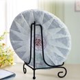 thumbnail image 2 of 2pcs Wrought Iron Plate Display Stand Desktop Photo Holder Crafts Easel for Home Shop 8 Inch, 2 of 6