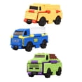 thumbnail image 4 of 3 coches transformables Mini 2 en 1, coche de juguete coleccionable, coche de juguete antirretroceso para regalos de juego, de cumpleaños, coche de ciudad, 4 of 8