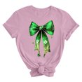 thumbnail image 5 of Fewfanhot Shirts for Women St Patricks Day Shamrock T-Shirts Happy Shirts Irish Clover Tee Tops, 5 of 5