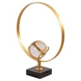thumbnail image 1 of Adornos de soporte de metal ligeros de lujo con línea de hierro dorado metálico geométrico para Circulo, 1 of 8