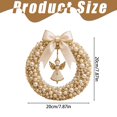 thumbnail image 3 of EaseDay DIY Angel Pearl Wreath Craft Kit Festive Holiday Art Set Home Porch Wall Hanging Decoration Handcrafted Gift for Adults and Families Winter Season, 3 of 5