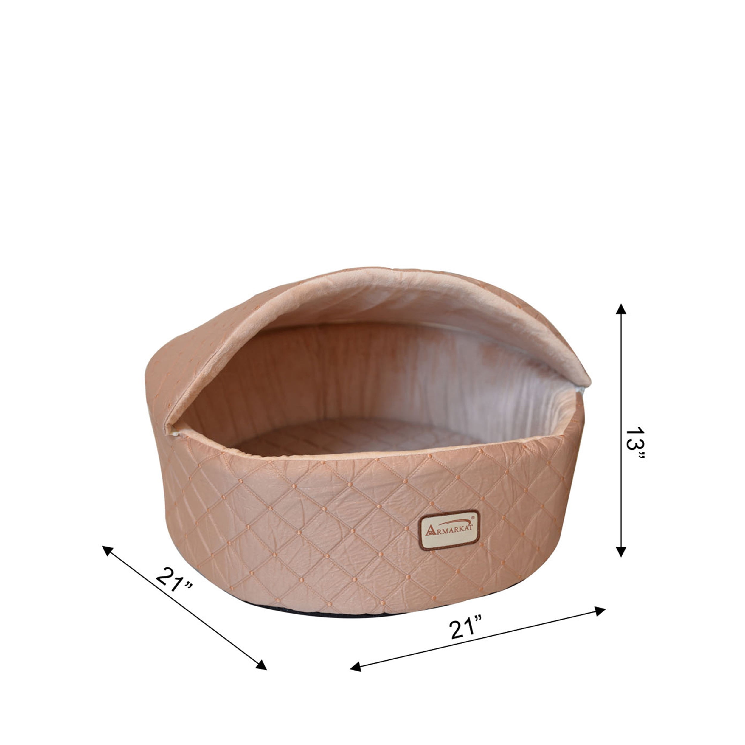 Armarkat Cat Bed, Medium, Light Apricot, C33HFS/FS-M