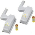 thumbnail image 1 of Luz de bisagra LED Universal para el hogar, cocina, oficina, puerta, luz de puerta de armario de hotel, interruptor automático, lámpara de iluminación blanca fría, luz nocturna de armario (pilas, 1 of 5