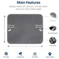 thumbnail image 2 of BN-LINK 17" x 23" Cat Litter Mat Trapping Match, Honeycomb Double Layer Design, Urine-Proof and Water Proof, Scatter Control, Easier to Clean & Washable(Gray), 2 of 6