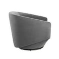 thumbnail image 3 of Modway Series Performance Velvet Fabric Swivel Chair in Gray, 3 of 9
