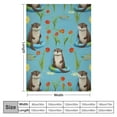 thumbnail image 4 of ARISTURING  Otter Blanket Cute Blanket for Bed Sofa,Otter Plush Blanket Otter Gifts Throw Blanket for Couch, 4 of 6