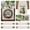 B, variant on CoreLiving Easter Table Runner Cheesecloth Spring Floral Wildflower Decor Bunny Rabbit Farmhouse Neutral Indoor Outdoor Kitchen Dining Home Party Decoration 72 Inch Long