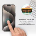 thumbnail image 2 of Clear Glass Film For iPhone 15 16 17 Pro Max Screen Protector For iPhone 11 12 13 14 15 Pro Tempered Glass iPhone13 Mini 16 Plus, 2 of 6