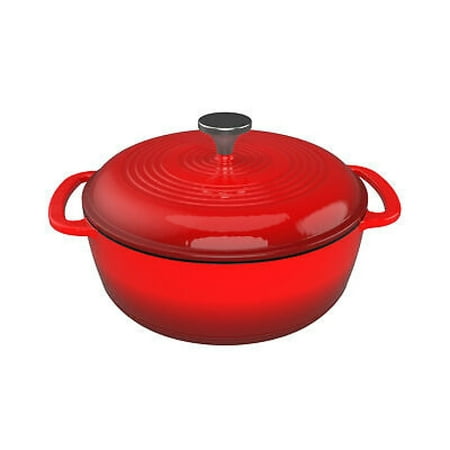 

Cast Iron Dutch Oven with Lid-3 Quart Enamel Coated Pot for Oven or Stovetop-