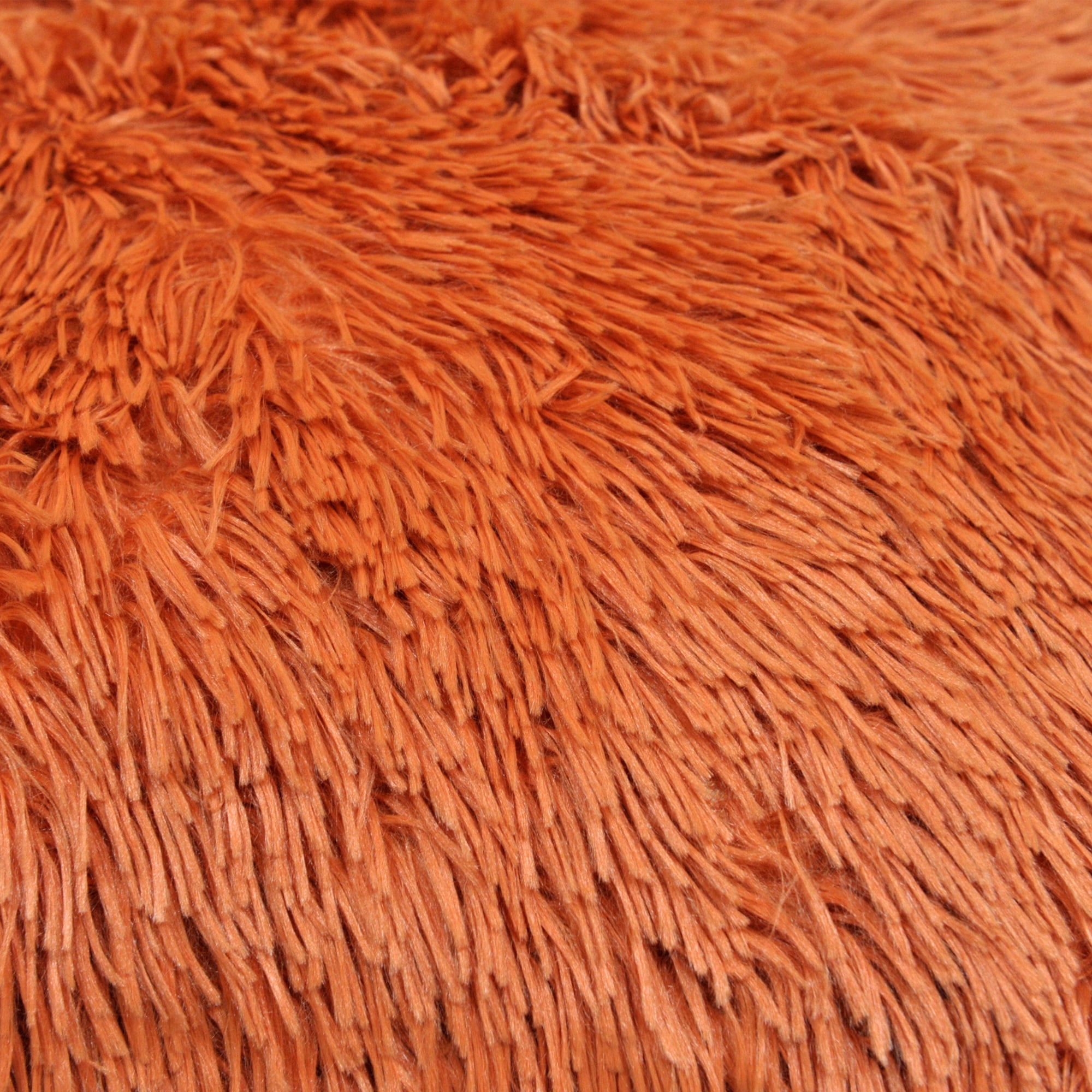 Home Soft Things Shaggy Throw & Pillow Cover 3 Piece Combo - Burnt Orange - 50" x 60"/20" x 20"