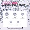 thumbnail image 3 of 24000Pcs Silver Rhinestone Kit, Resin Rhinestones for Crafting, Multi-colored Flatback Rhinestones, Non-Hotfix Gems For Crafting, Clear Rhinestone For Nails, Mini Bows For Crafts, 2/3/4/5/6mm, 3 of 7