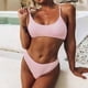 thumbnail image 2 of Conjunto de bikini de dos piezas cómodo con contraste de pecho alto para mujer OAVQHLG3B Store  lin121212, 2 of 4