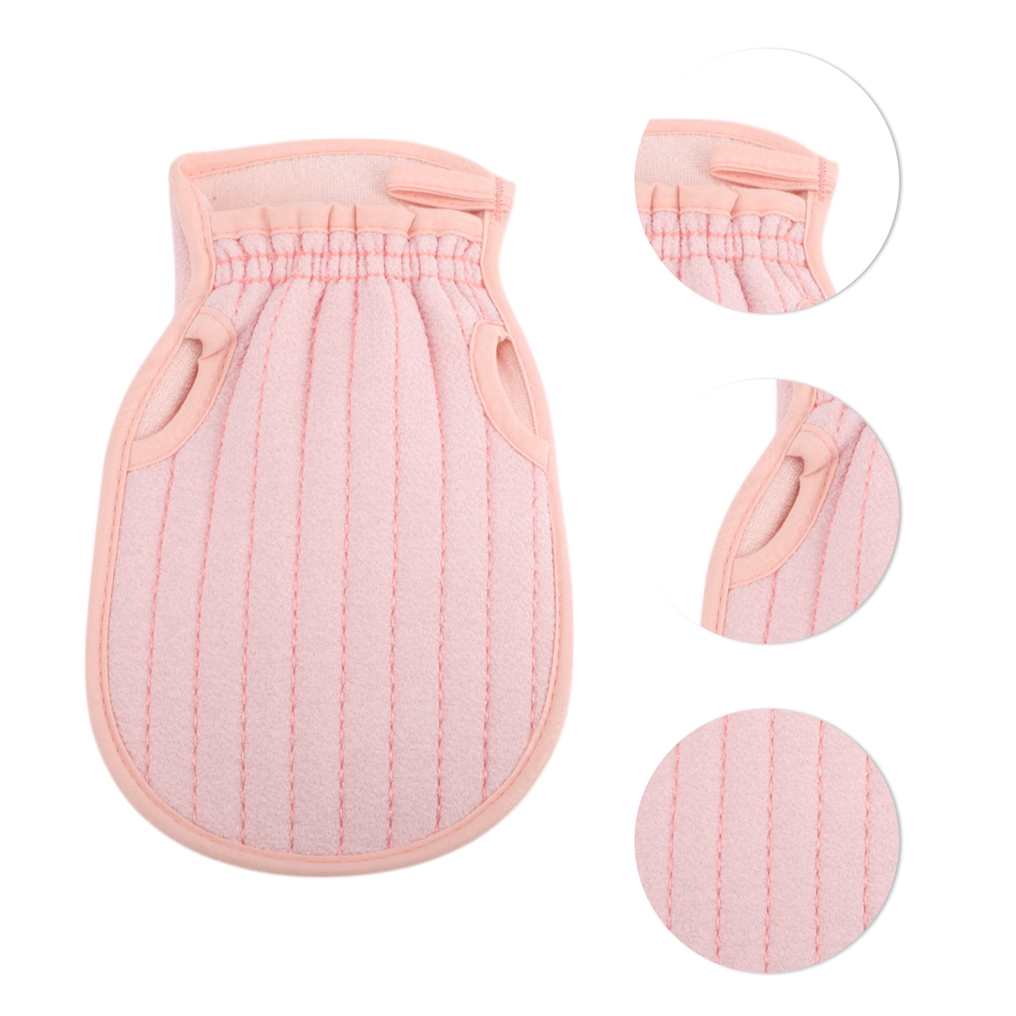 Unique Bargains Double-sided Bath Towel for Bathroom 5.51"x9.06" 1 Pc Pink