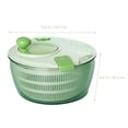 thumbnail image 2 of NUOLUX 1Ud Cesta Con Manivela Para Cocina En Plástico Verde Claro Fácil De Limpiar, 2 of 8
