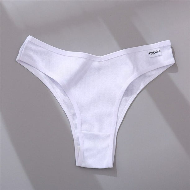 finetoo mujeres bragas de algodón lencería femenina ropa interior 6 color sólido tangas para mujer baja altura cómodo sexy bikini calzoncillospangjing