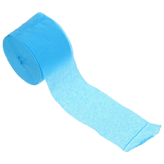 FELTECHELECTR Sky-Blue Party Paper Decorations 6.00X6.00X4.60Cm Crepe Paper Streamer For Elegant Background Wall Setup