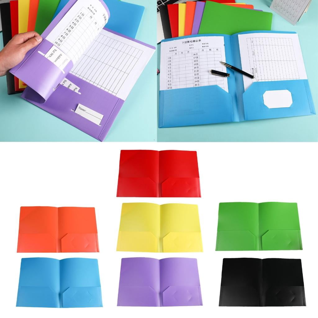 Youthyao 10x/Set Two Pocket Folders Letter Size Document Folder with Two Pockets Presentation Folder Document Pockets