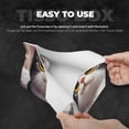 thumbnail image 5 of Lsque Cute Cartoon Kitten Printed Long Tissue Box Cover Holder, Facial Paper Organizer Dispenser,Triangle with Bottom Belt, PVC Leather Decorative Organizer, 5 of 9