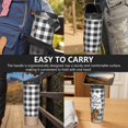 thumbnail image 7 of 30 Oz Tumbler Pumpkin with Black and White Grids Tumbler with Lid and Straw, Birthday Gift Cup for Friend Women Men Coffee Travel Mug Thanksgiving Day Halloween Christmas Gift Water Bottle, 7 of 7