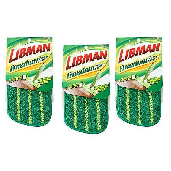 Libman Freedom Spray Mop Microfiber Refills - Green (3 Pack)