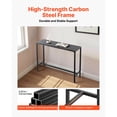 thumbnail image 3 of Outdoor Bar Table,47x15 in Patio Bar Table,Waterproof Top&Sturdy Metal Frame,Rectangle Counter Height Dining Tables,Outdoor Furniture for Balcony,Yard,Hot Tub,Poolside,Indoor, 3 of 12