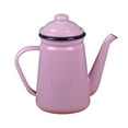 thumbnail image 4 of Fiocias Enamel Coffee Pot 1.1L Coffee Kettle , Vintage, Stovetop Teapot Water Kettle for Pink, 4 of 9