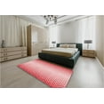 thumbnail image 5 of Ahgly Company Machine Washable Indoor Square Transitional Light Red Pink Area Rugs, 8' Square, 5 of 7