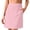 Pink, variant on SuTry Women's Skirt Spring Summer Knee Length High Waist Solid With Pockets Casual Comfortable Stretchy Athletic Daily Workout Golf Tennis Skirt