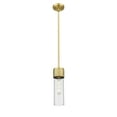 thumbnail image 2 of Innovations Lighting  Bolivar - 1 Light 12" Stem Hung Pendant Satin Nickel/Plated Smoke, 2 of 5