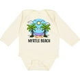 thumbnail image 3 of Inktastic Summer Vacation in Myrtle Beach Boys or Girls Long Sleeve Baby Bodysuit, 3 of 5