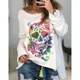 thumbnail image 1 of Nouveau Sweat à Manches Longues Imprimé Crâne, 1 of 3