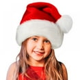 thumbnail image 2 of Naturalour Christmas Hat, Santa Hat Xmas Hat Velvet Comfort Thicken Fur Holiday Hat, 2 of 6