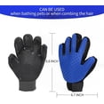 thumbnail image 3 of Pet Grooming Glove - Cat Gloves for Grooming - Enhanced Five Finger Design - for Cats, Dogs and Horses - Long & Short Fur - Gentle De-Shedding Brush - Your Pet Will Love It (Right-A), 3 of 5