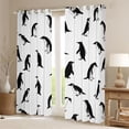 thumbnail image 2 of Homewish Cute Wildlife Penguin Blackout Curtains Set of 2 (52x84 Each) for Teen, Kawaii Antarctic Animal Window Curtains, Cartoon Theme Curtains and Drapes, Blackout Curtains Decor, 2 of 6
