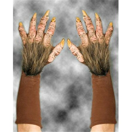 Costumes For All Occasions 1016Bsg Beast Gloves Brown