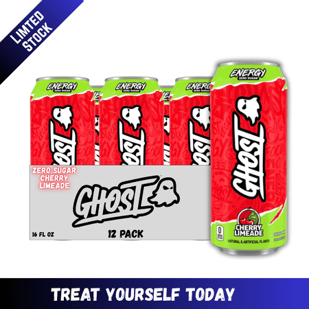 GHOST Energy Drink, Zero Sugar, Cherry Limeade