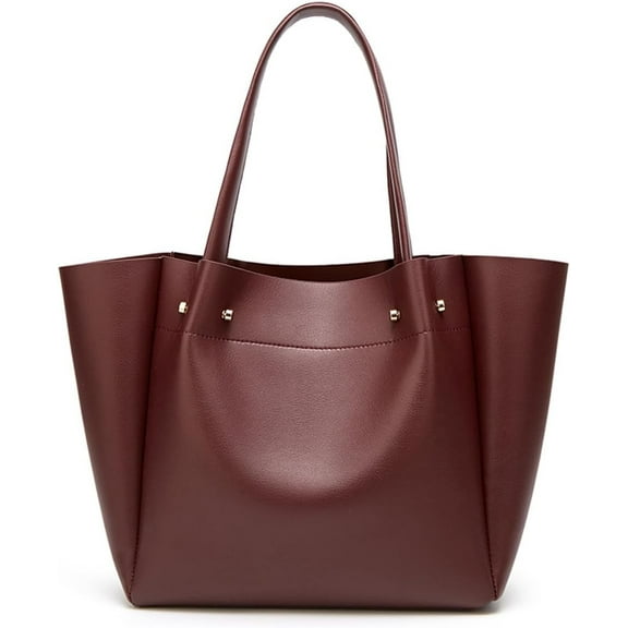 HMSHA Simple Large Capacity Bucket Bag Fashion Shopping Bag One Shoulder Tote Bag