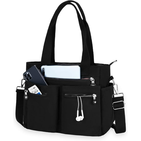 Tote Bag for Women Canvas Tote Bags Handbags for Women Crossbody Bag with Multiple Pockets